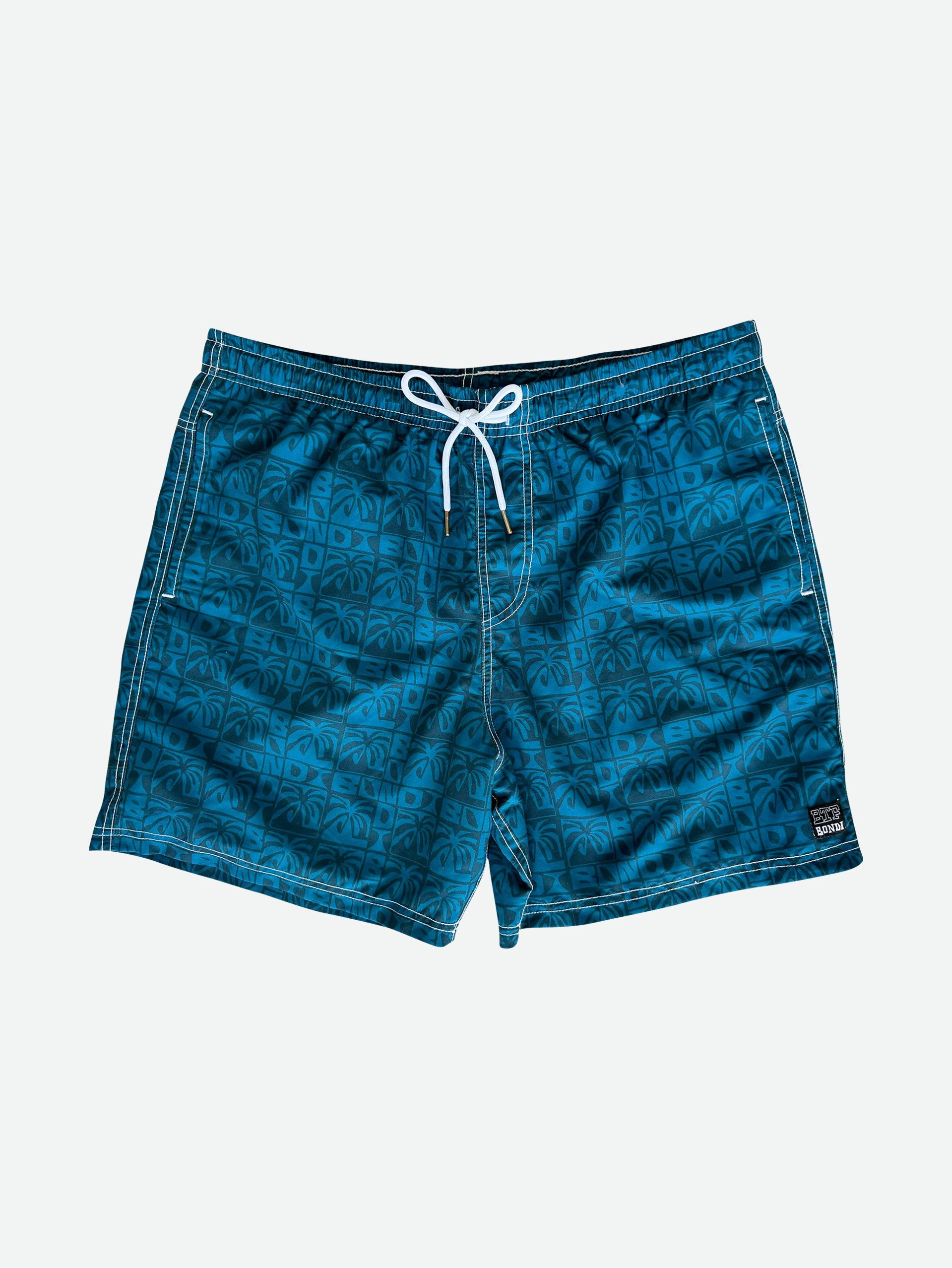 Men s Palm Longboard Short Blue